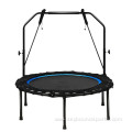 Folding Fitness Trampoline Height Adjustable Safety Handrail